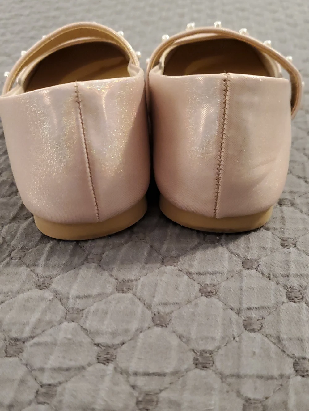 Cat & Jack Pink Pearl Ballet Flats Size 11